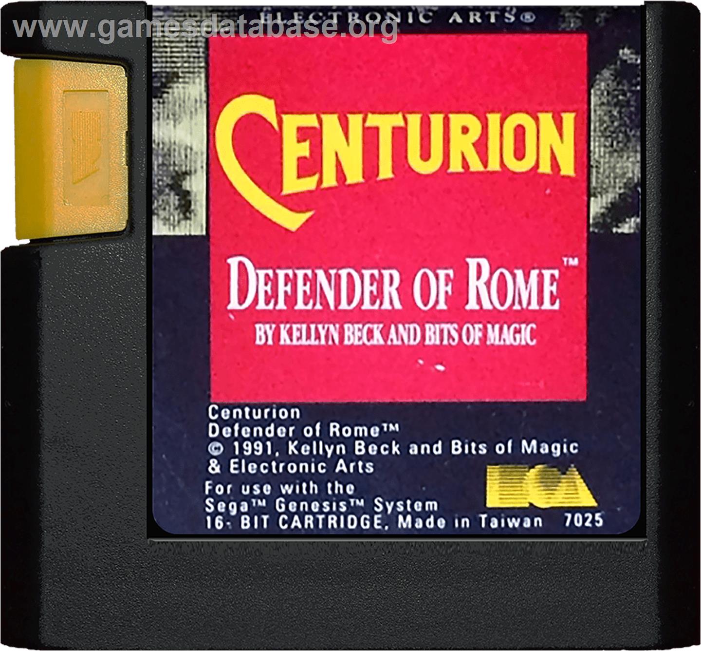 Centurion: Defender of Rome - Sega Genesis - Artwork - Cartridge