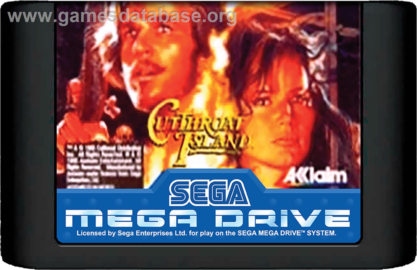 Cutthroat Island - Sega Genesis - Artwork - Cartridge