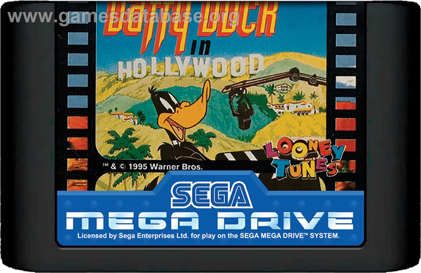 Daffy Duck in Hollywood - Sega Genesis - Artwork - Cartridge