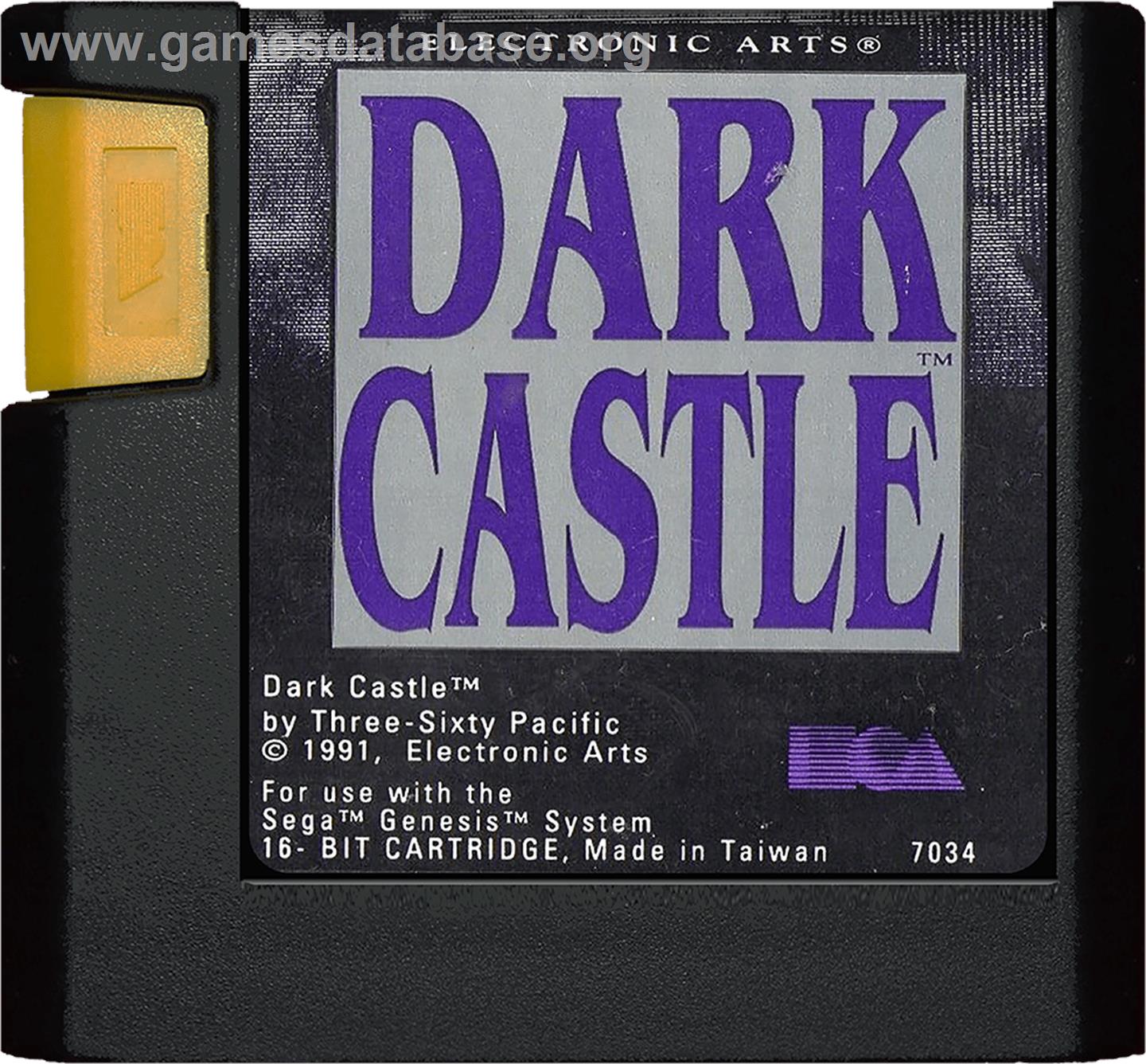 Dark Castle - Sega Genesis - Artwork - Cartridge