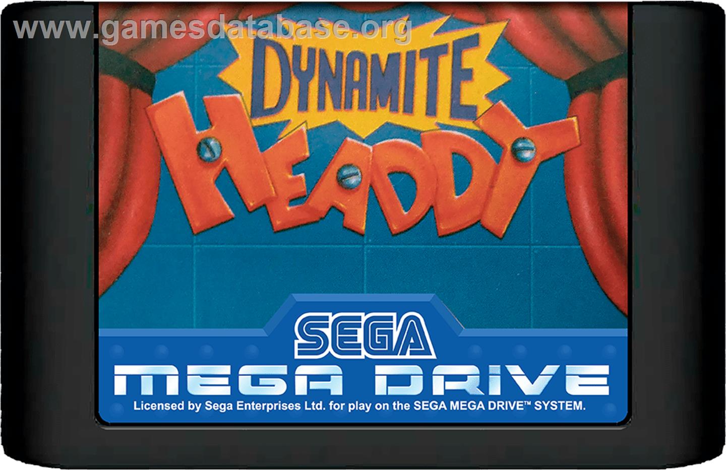 Dynamite Headdy - Sega Genesis - Artwork - Cartridge