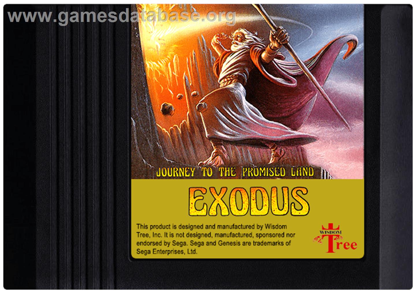 Exodus: Journey to the Promised Land - Sega Genesis - Artwork - Cartridge