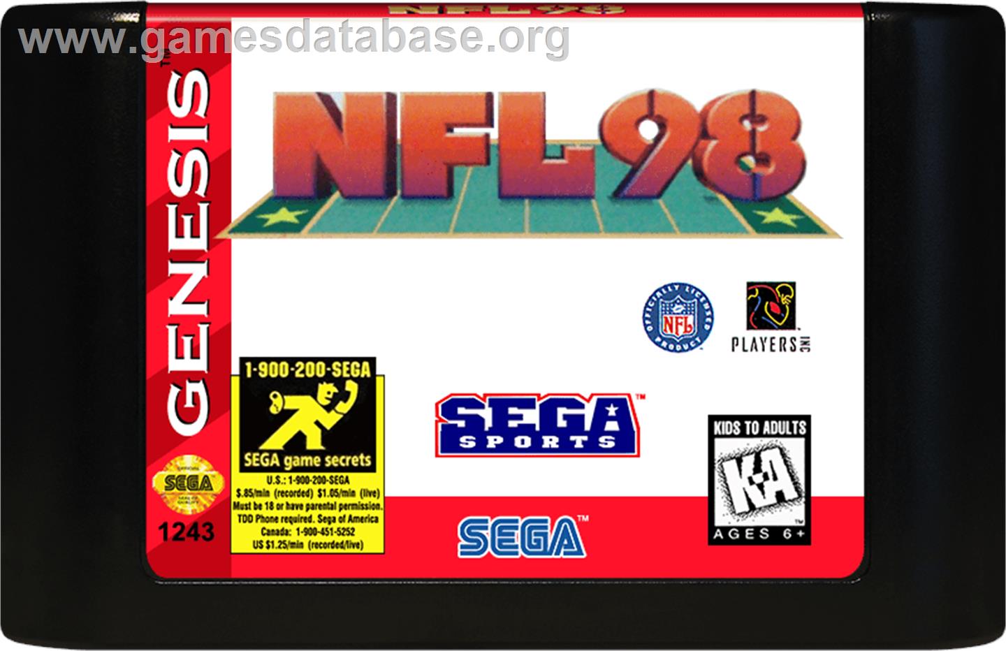 FIFA 97 - Sega Genesis - Artwork - Cartridge