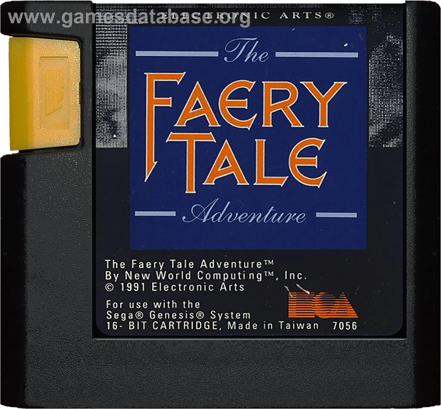 Faery Tale Adventure, The - Sega Genesis - Artwork - Cartridge