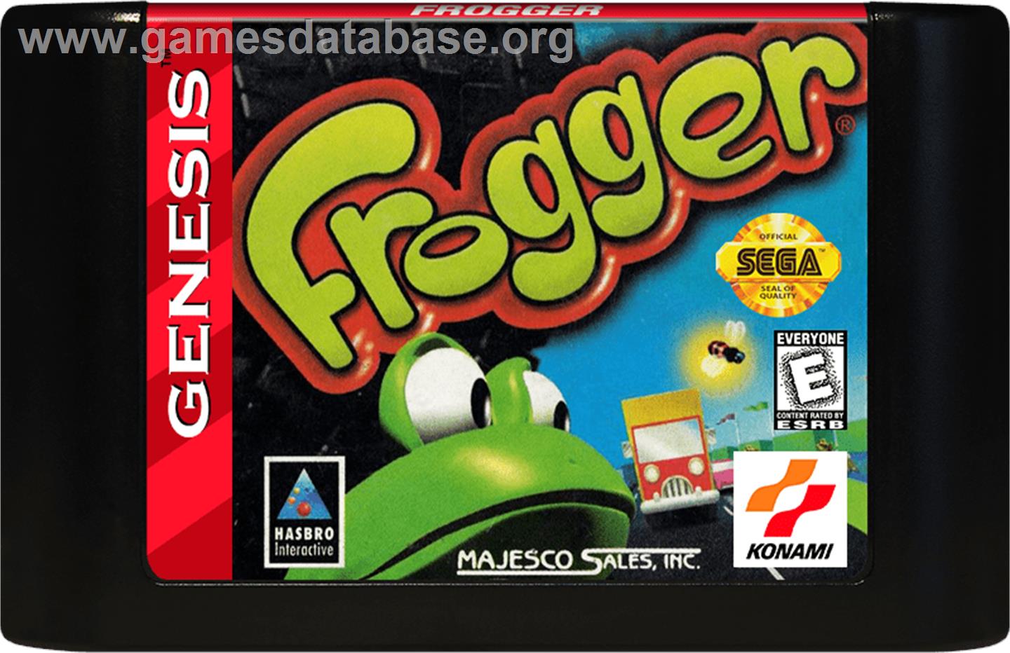 Frogger - Sega Genesis - Artwork - Cartridge
