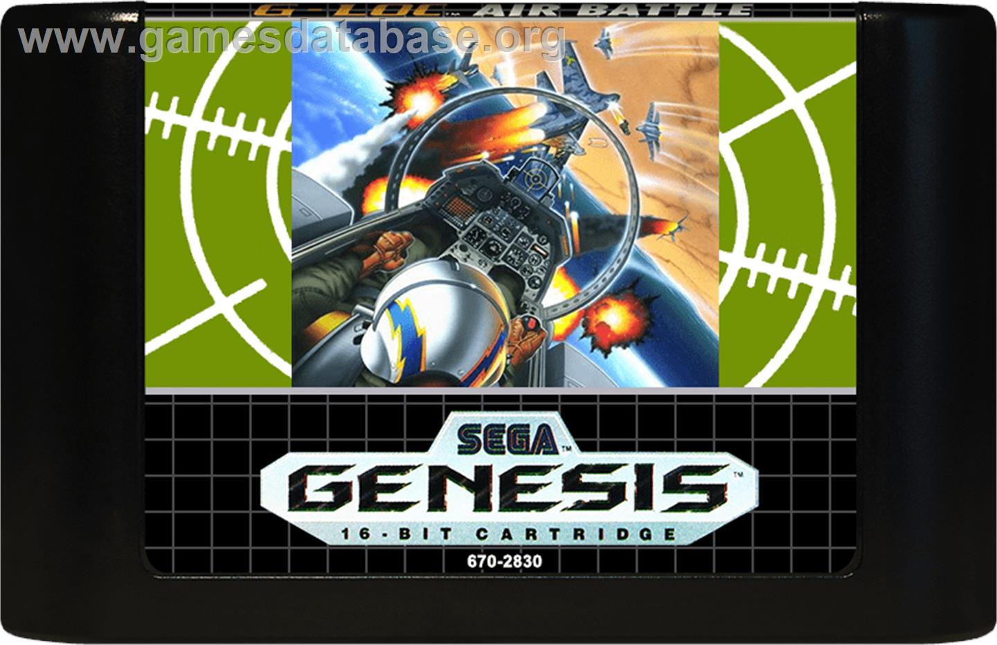 G-Loc Air Battle - Sega Genesis - Artwork - Cartridge