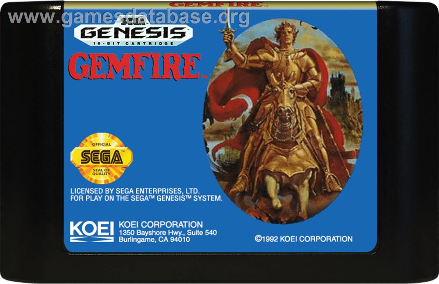 Gemfire - Sega Genesis - Artwork - Cartridge