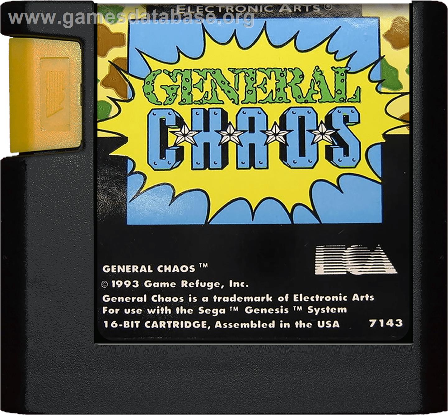 General Chaos - Sega Genesis - Artwork - Cartridge