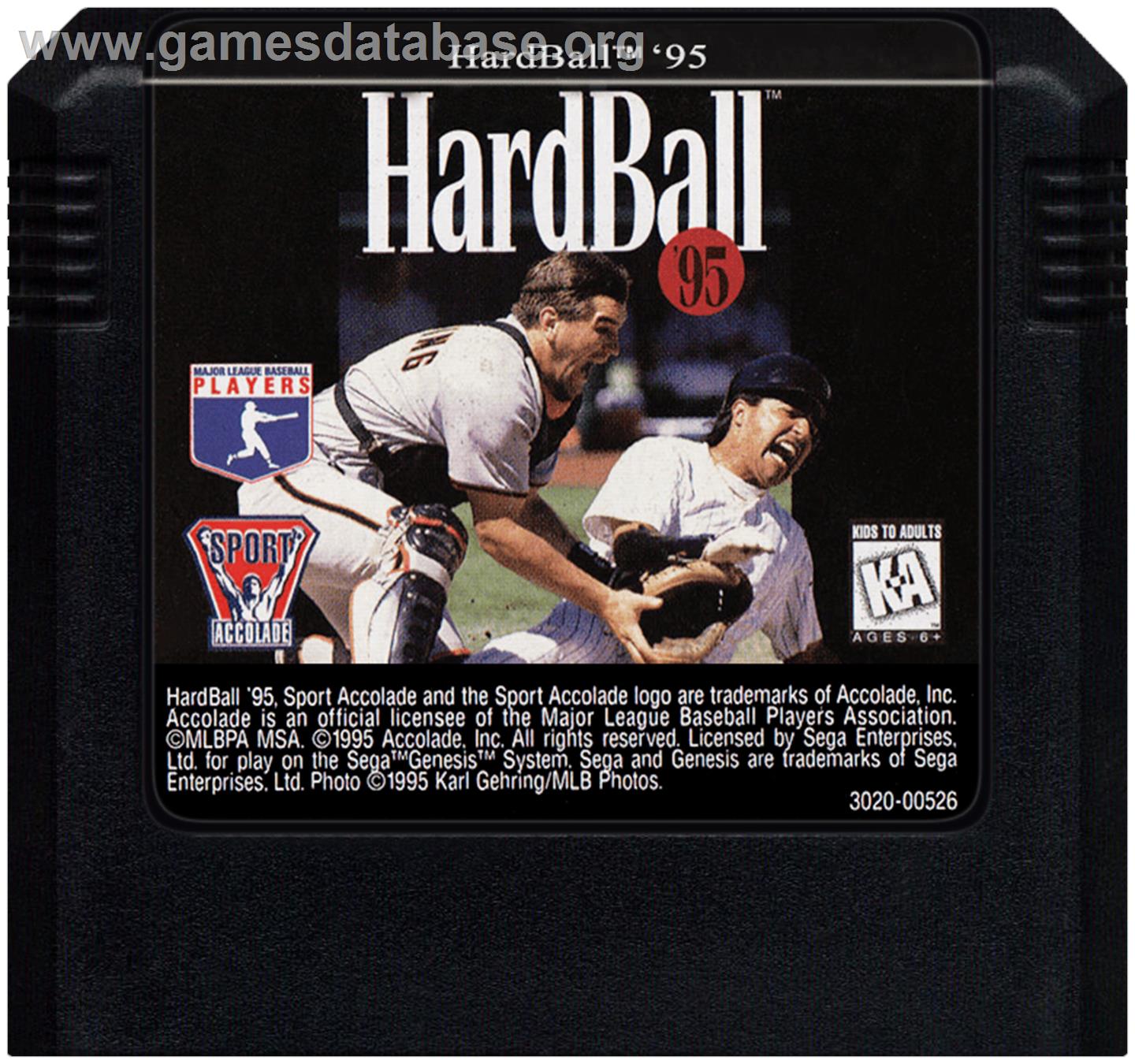 HardBall 5 - Sega Genesis - Artwork - Cartridge