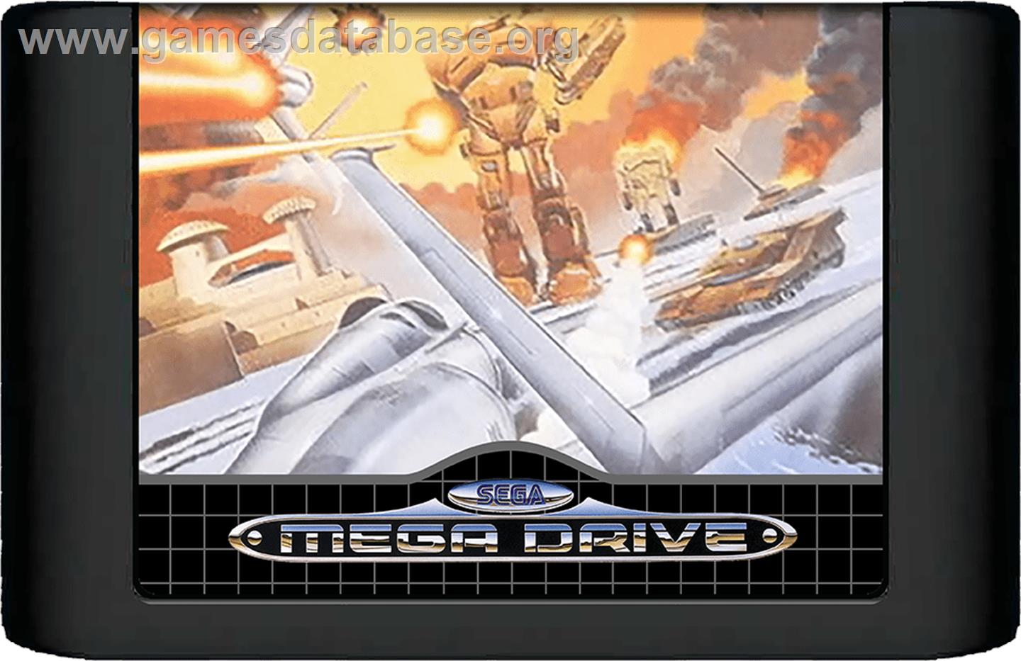 Herzog Zwei - Sega Genesis - Artwork - Cartridge