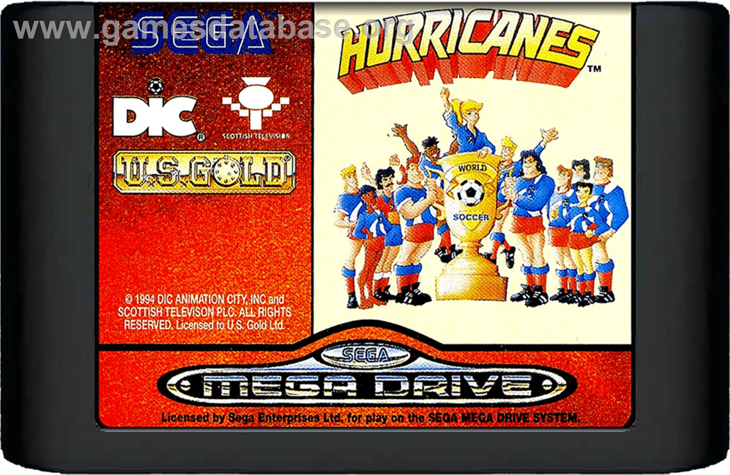 Hurricanes, The - Sega Genesis - Artwork - Cartridge