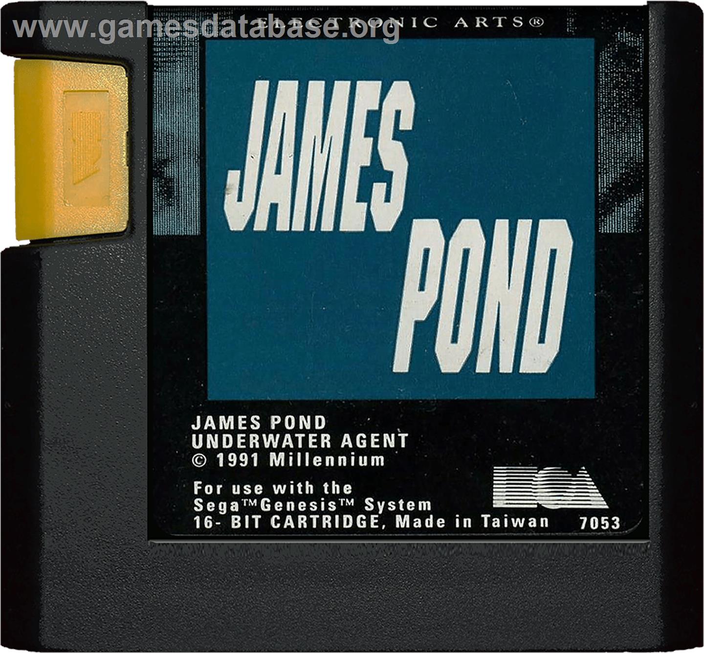James Pond - Sega Genesis - Artwork - Cartridge