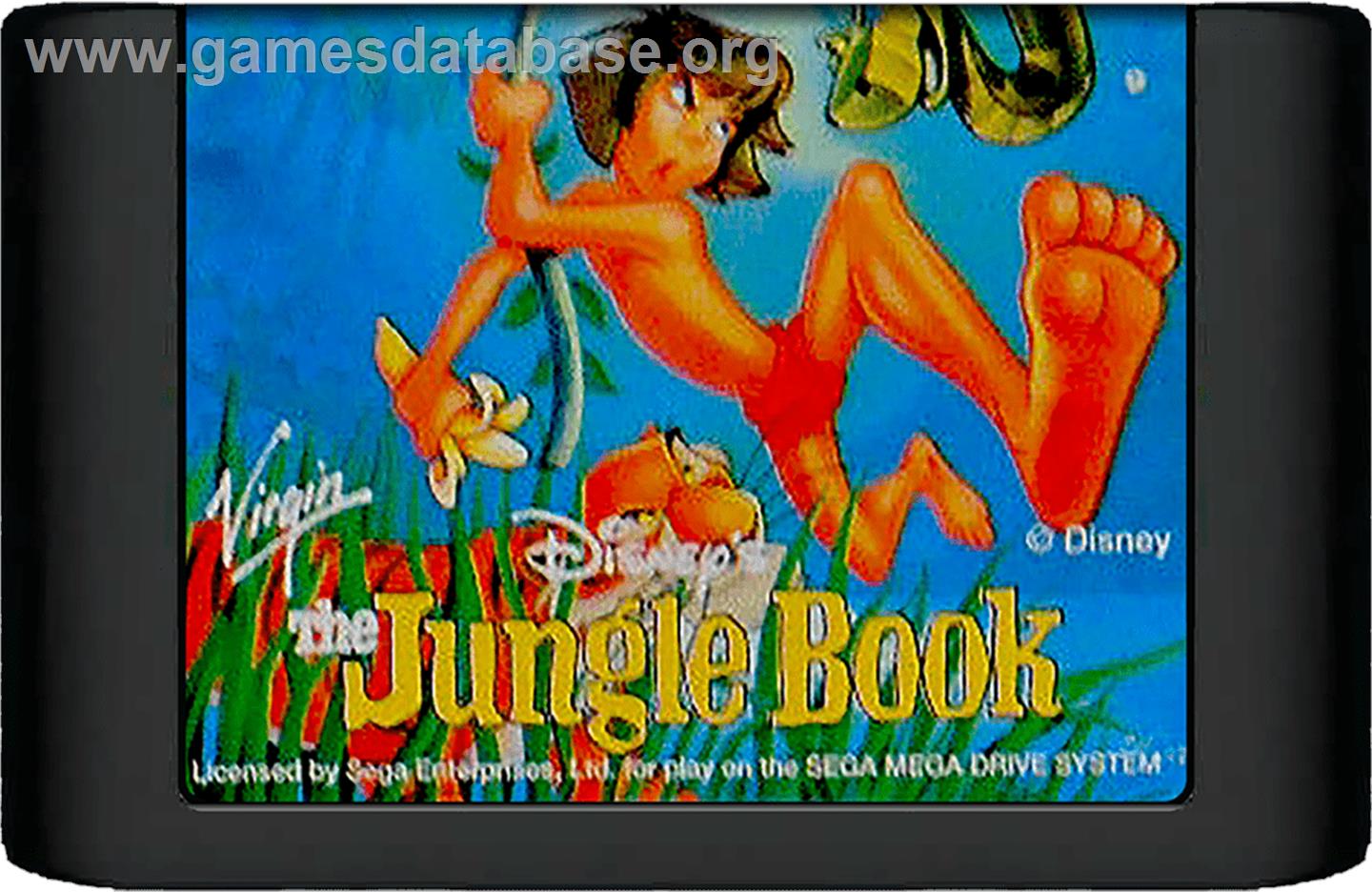 Jungle Book, The - Sega Genesis - Artwork - Cartridge