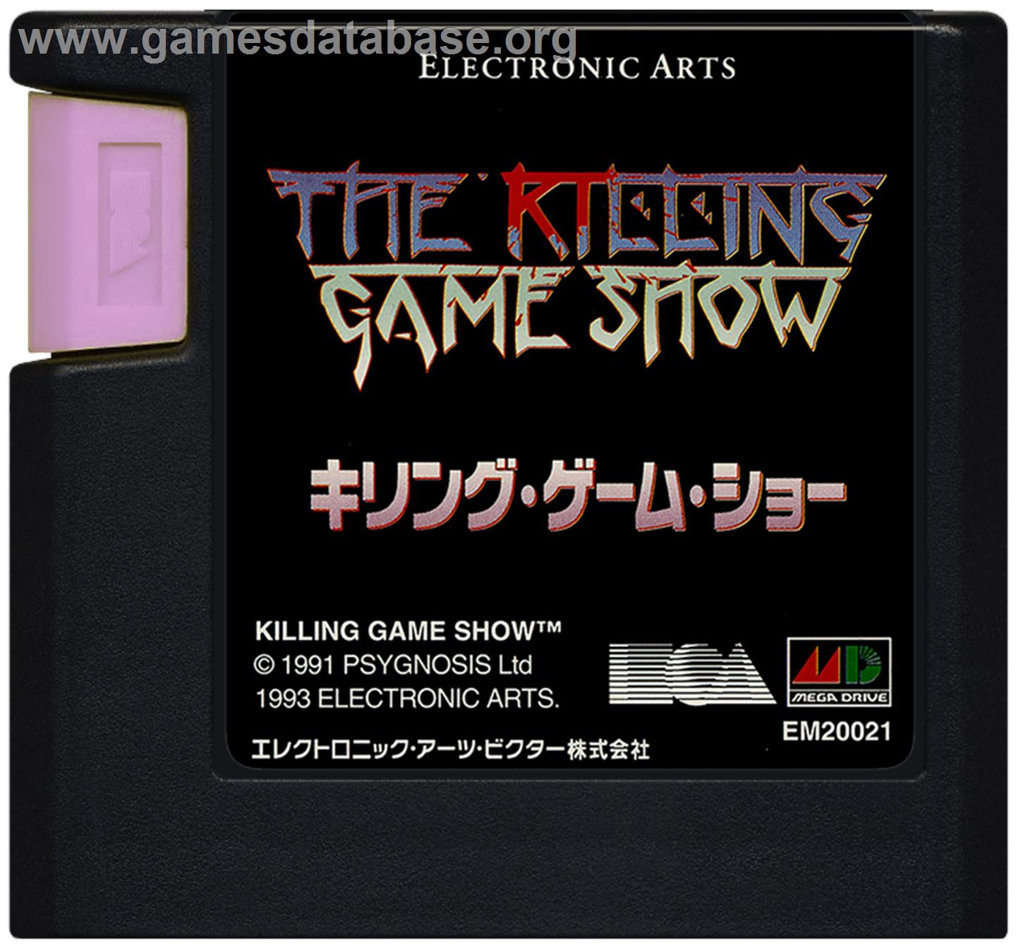 Killing Game Show, The - Sega Genesis - Artwork - Cartridge
