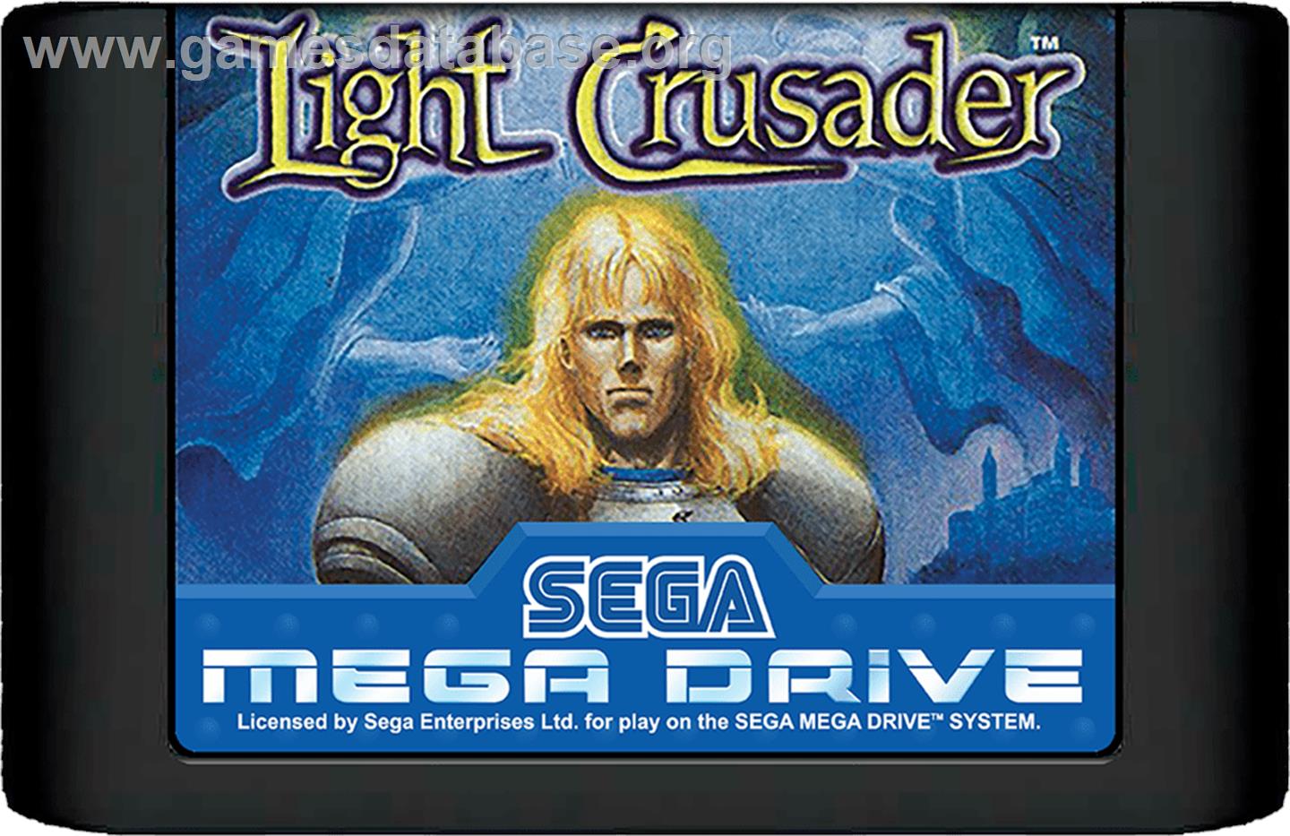 Light Crusader - Sega Genesis - Artwork - Cartridge