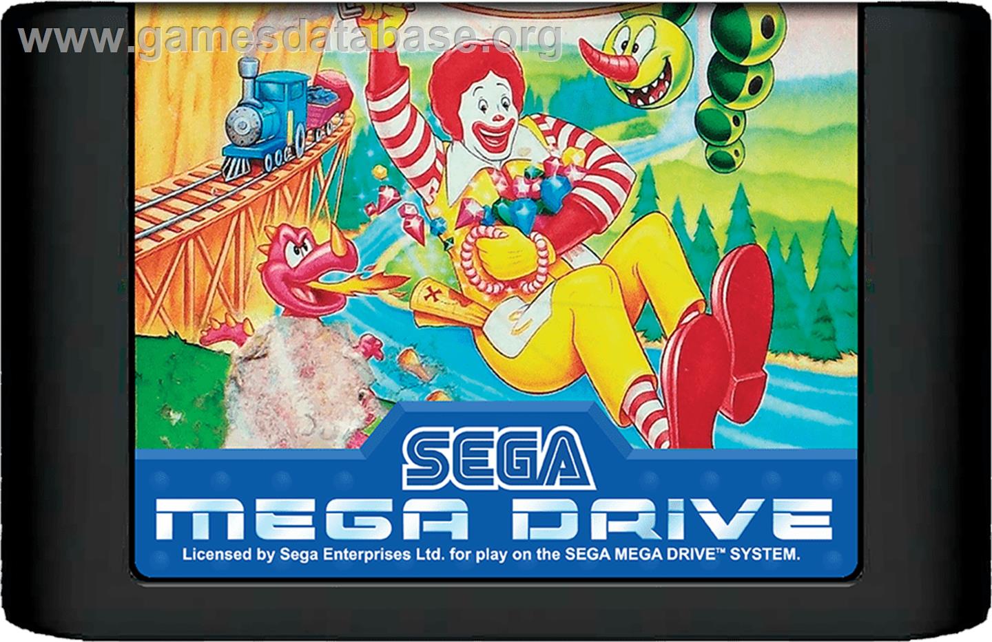 McDonald's Treasure Land Adventure - Sega Genesis - Artwork - Cartridge