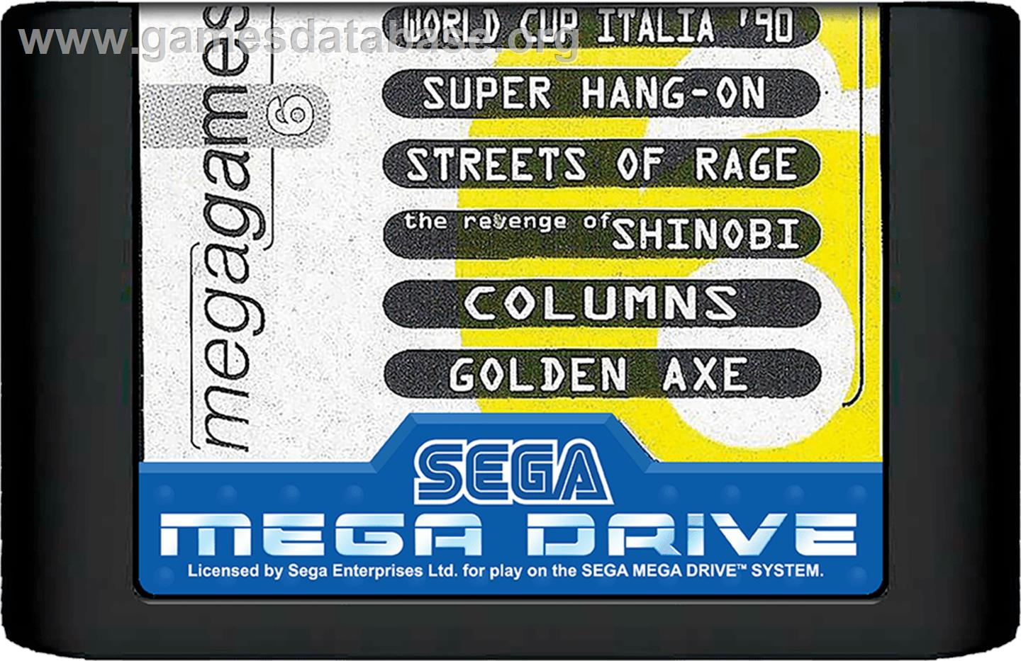 Mega Games 6 Vol. 1 - Sega Genesis - Artwork - Cartridge