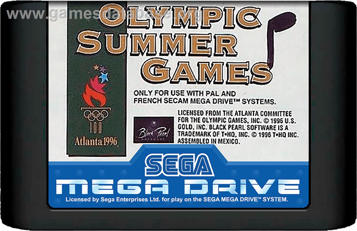 Olympic Summer Games - Sega Genesis - Artwork - Cartridge