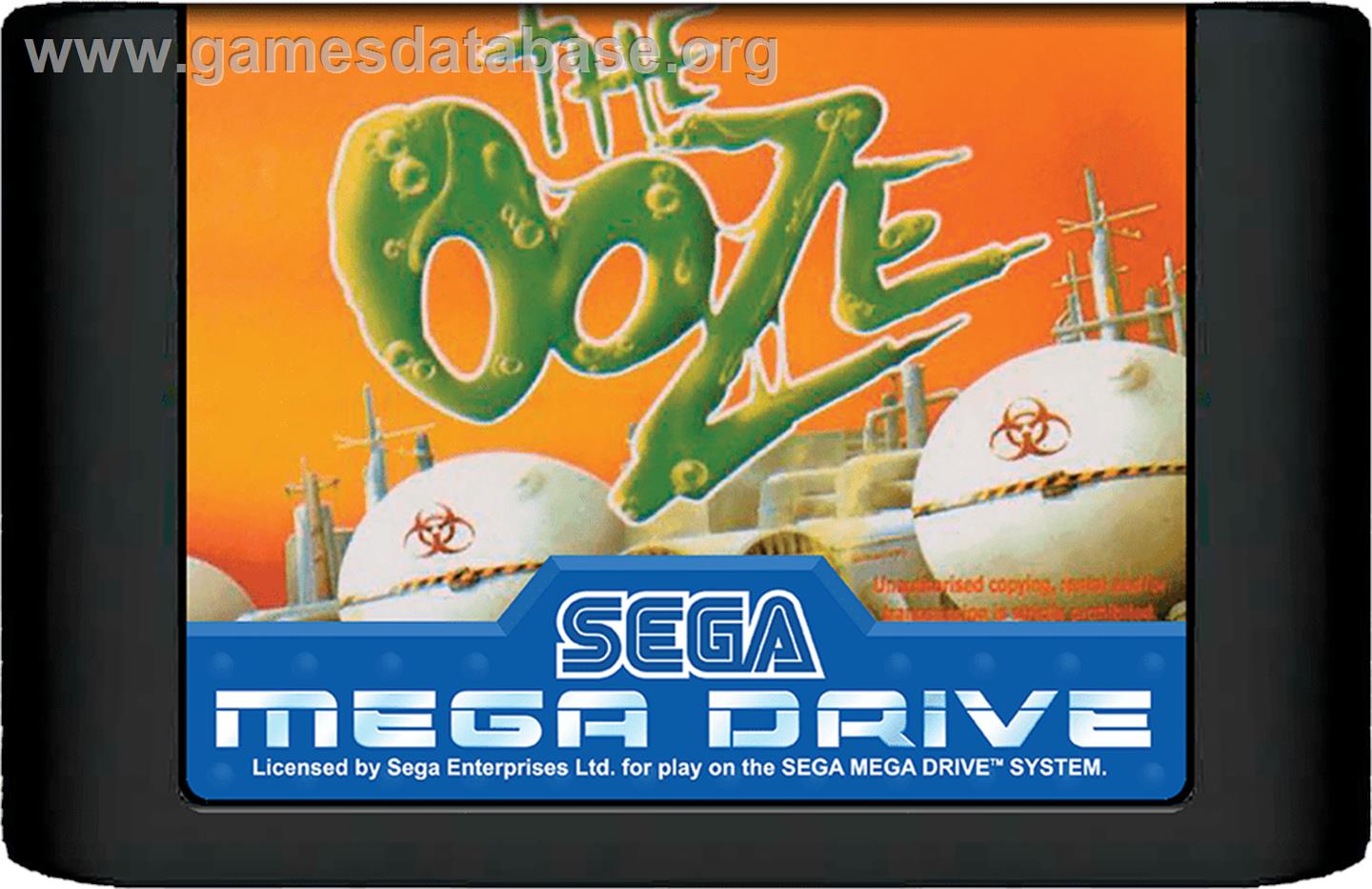 Ooze, The - Sega Genesis - Artwork - Cartridge