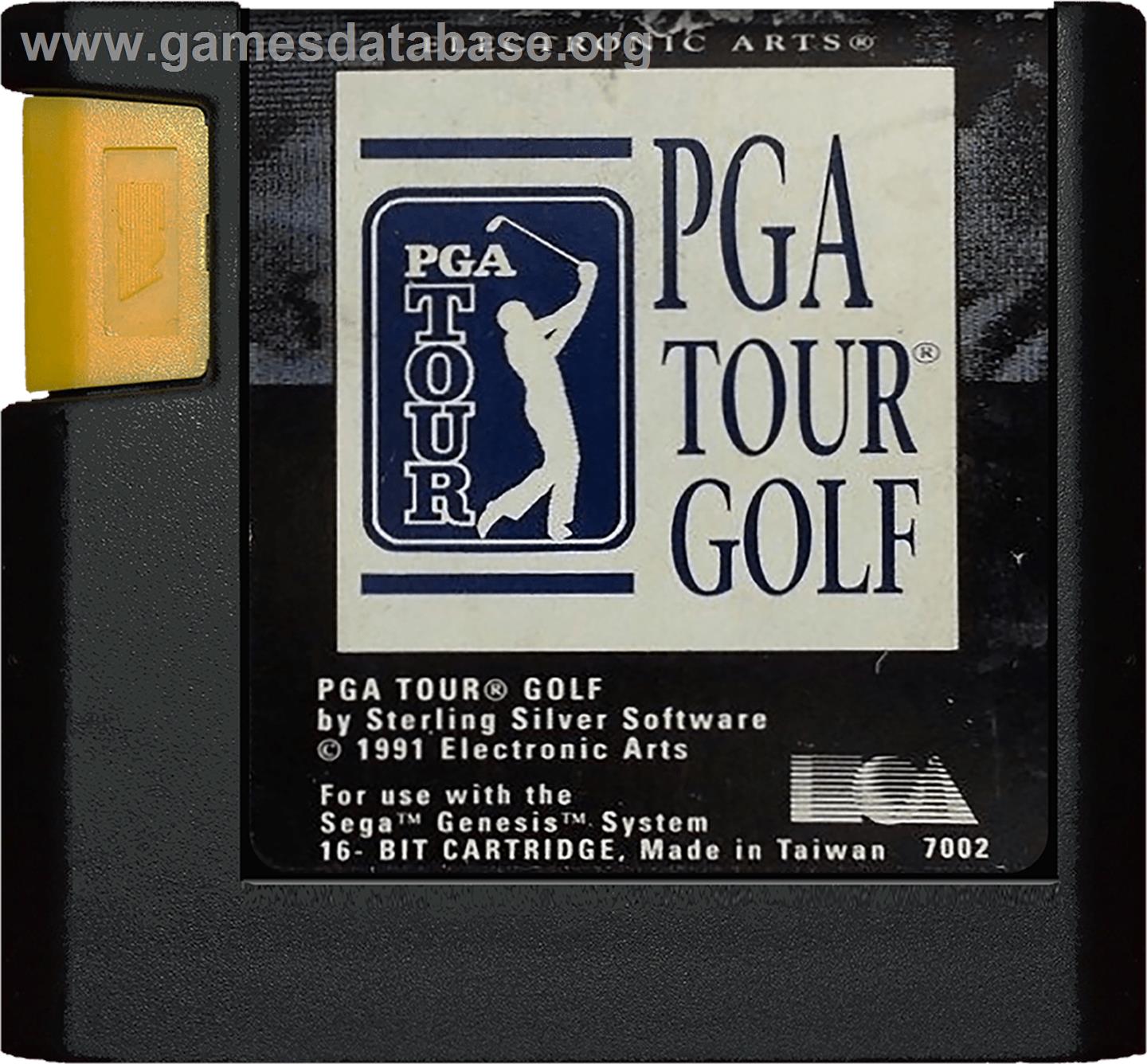 PGA Tour Golf - Sega Genesis - Artwork - Cartridge