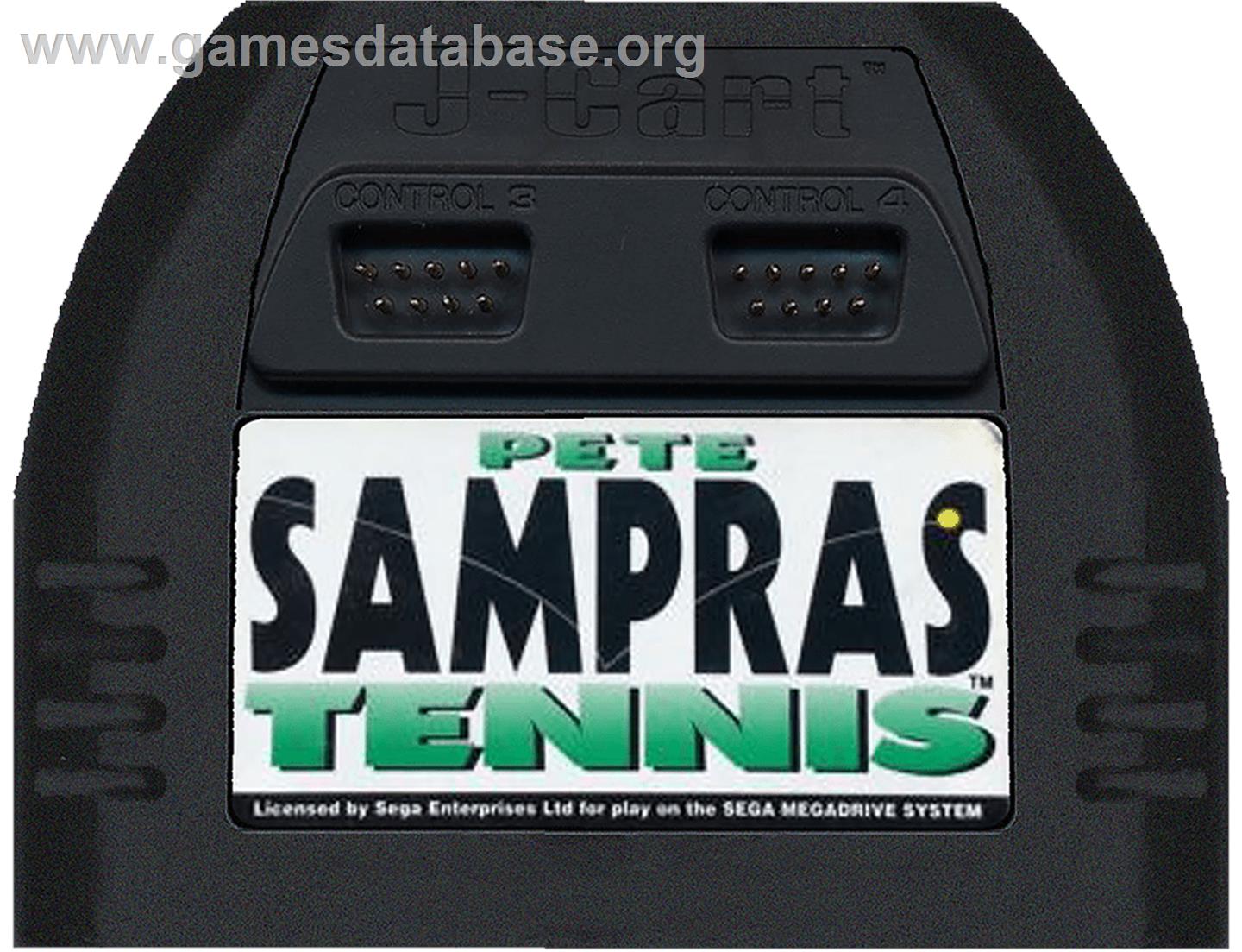 Pete Sampras Tennis - Sega Genesis - Artwork - Cartridge