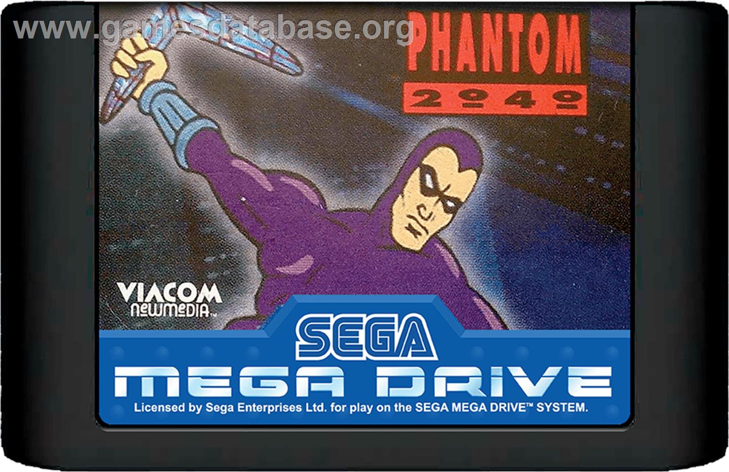 Phantom 2040 - Sega Genesis - Artwork - Cartridge
