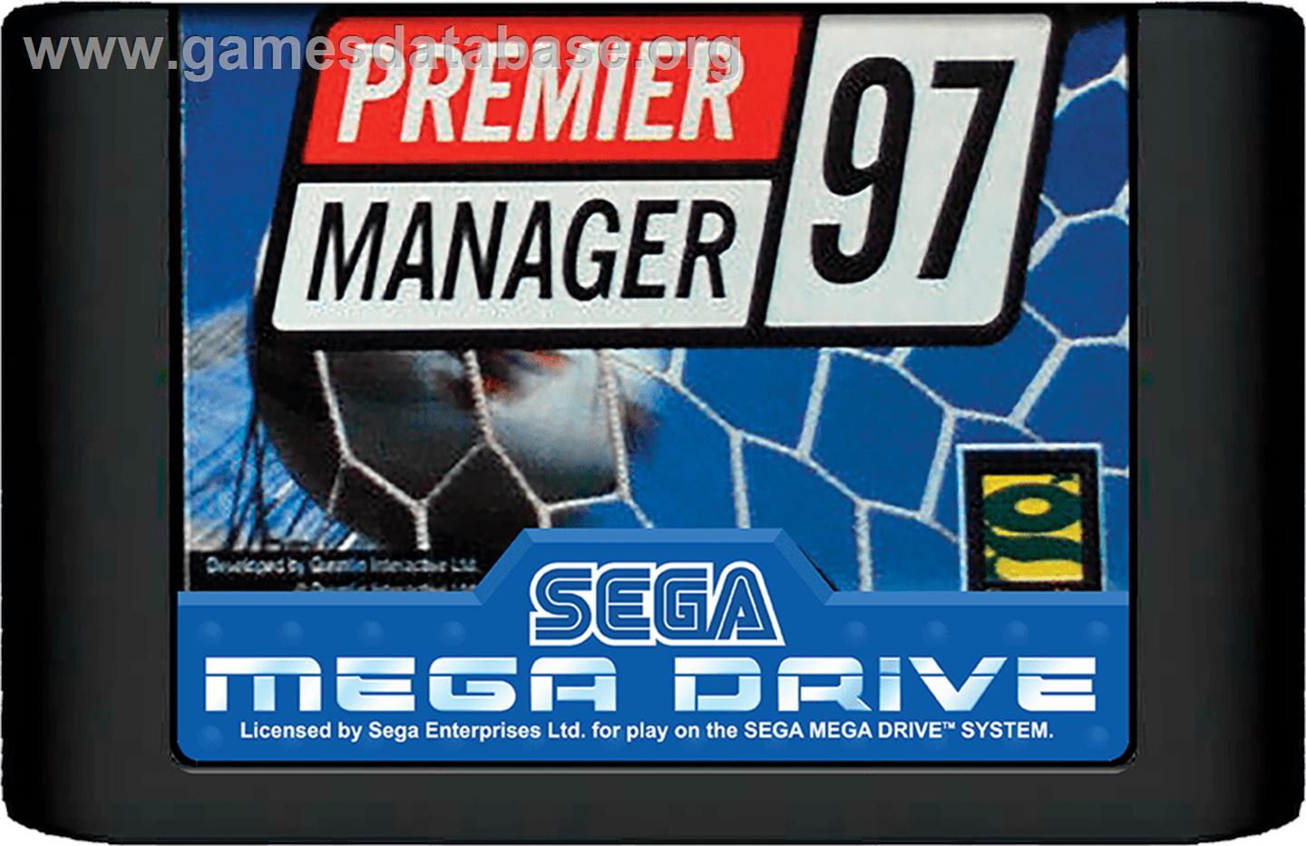Premier Manager 97 - Sega Genesis - Artwork - Cartridge