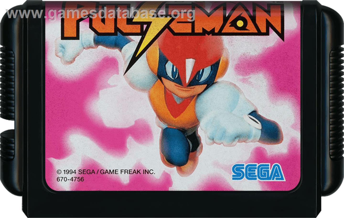 Pulseman - Sega Genesis - Artwork - Cartridge