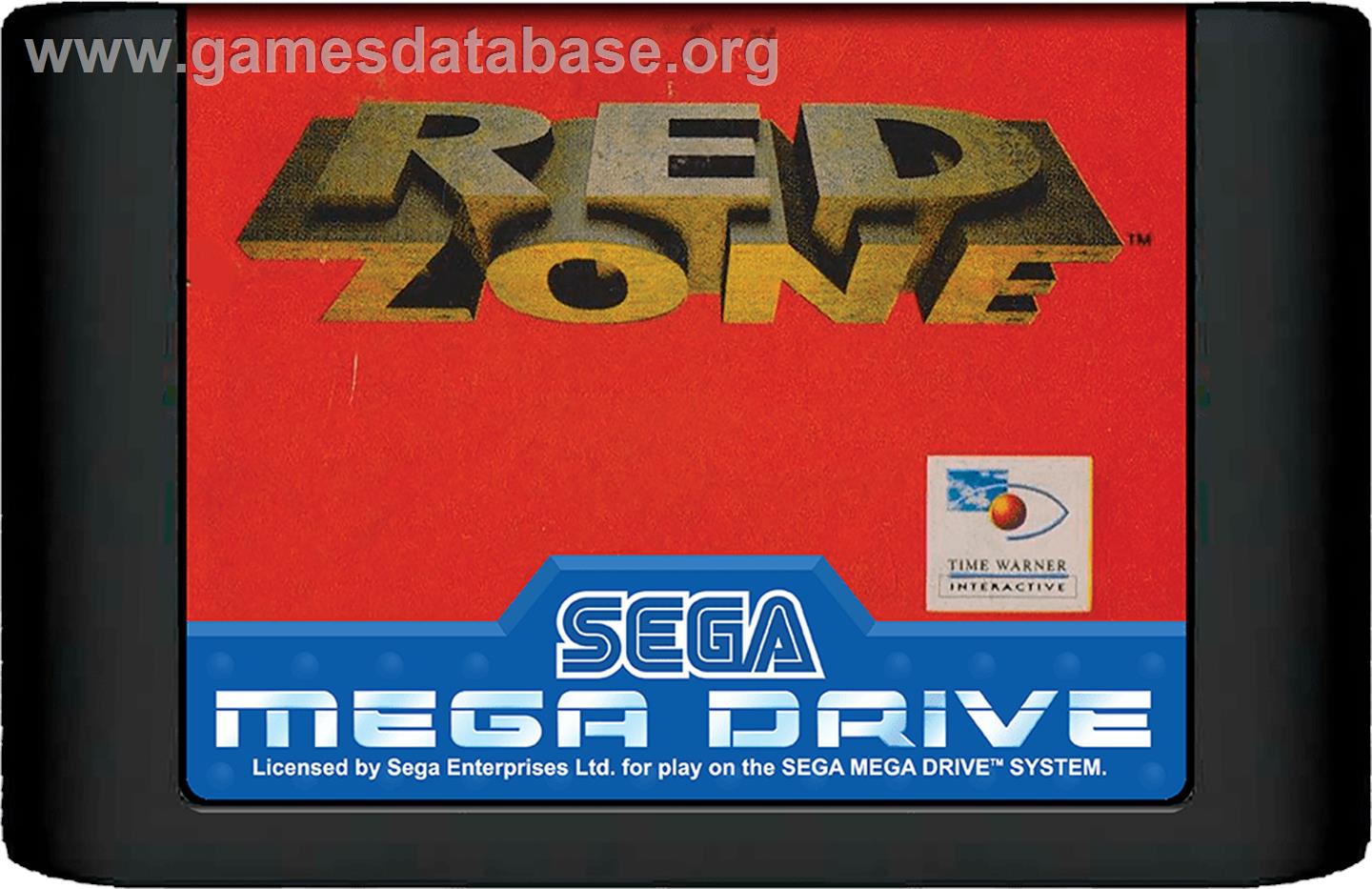 Red Zone - Sega Genesis - Artwork - Cartridge