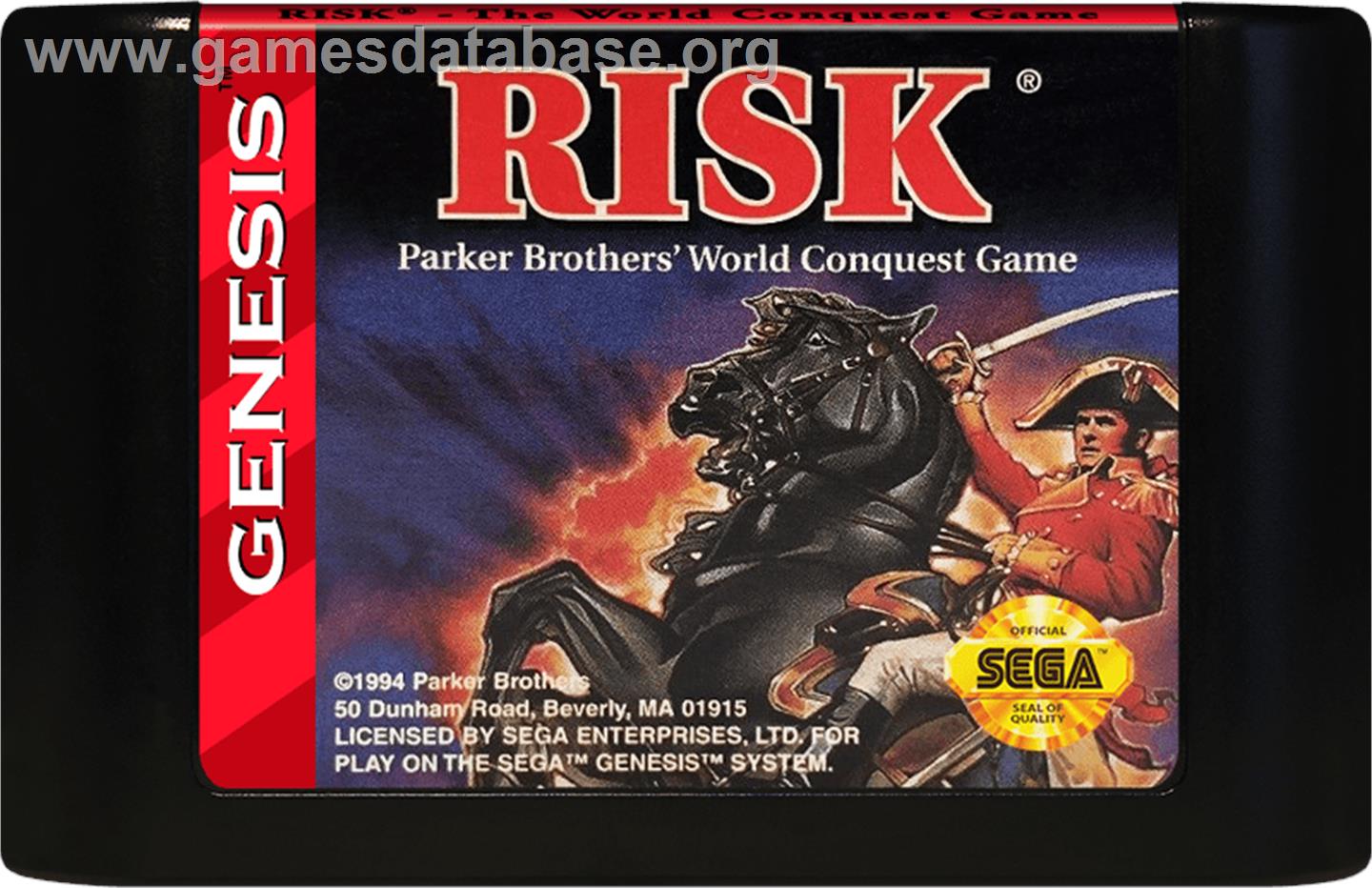 Risk - Sega Genesis - Artwork - Cartridge