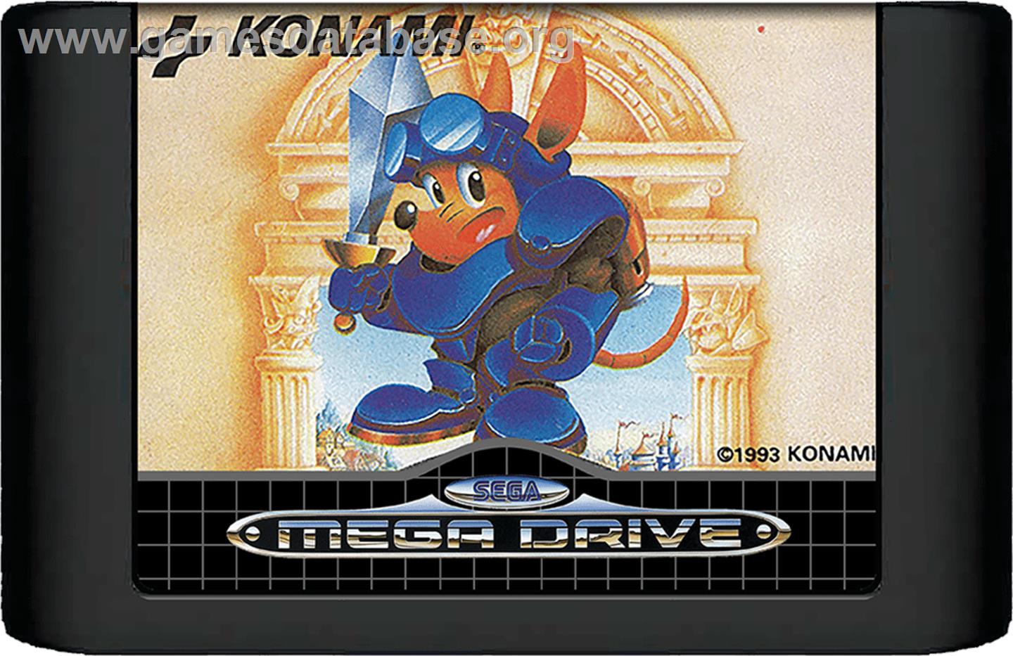Rocket Knight Adventures - Sega Genesis - Artwork - Cartridge