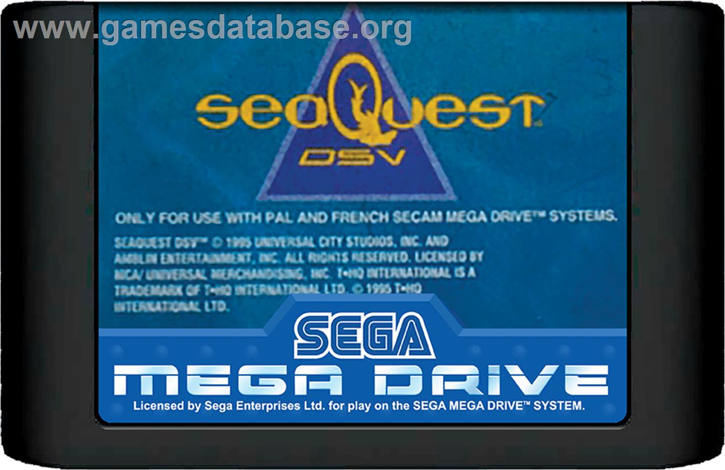 SeaQuest DSV - Sega Genesis - Artwork - Cartridge