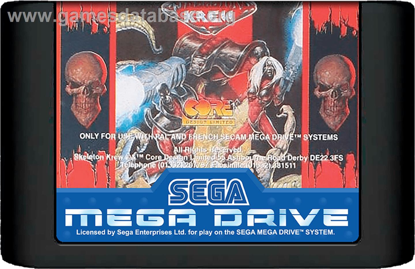 Skeleton Krew - Sega Genesis - Artwork - Cartridge