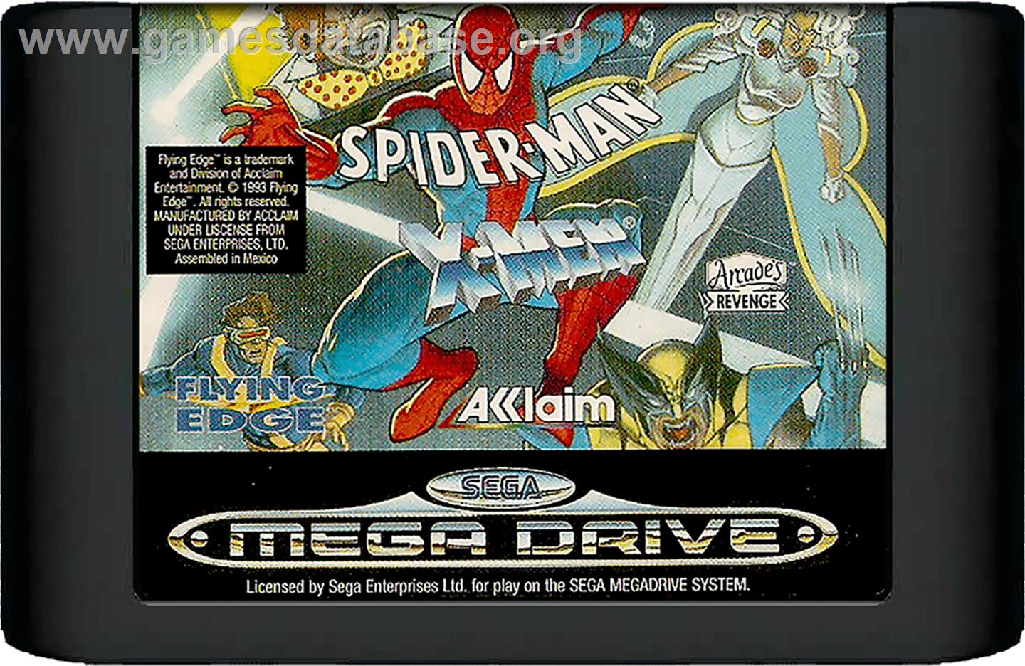 Spider-Man: The Animated Series - Sega Genesis - Artwork - Cartridge