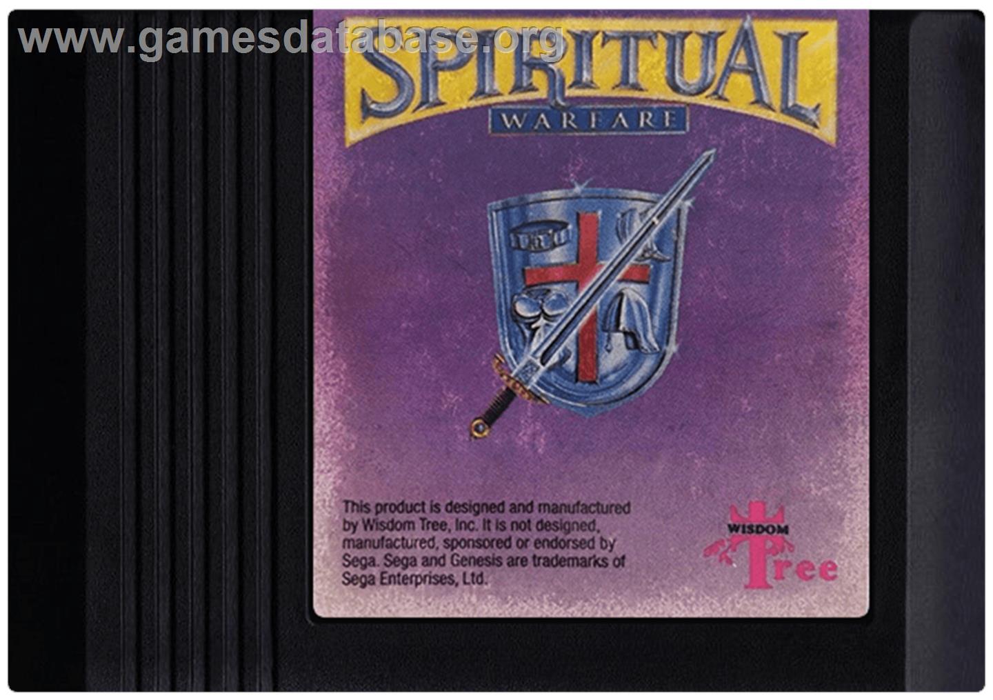 Spiritual Warfare - Sega Genesis - Artwork - Cartridge