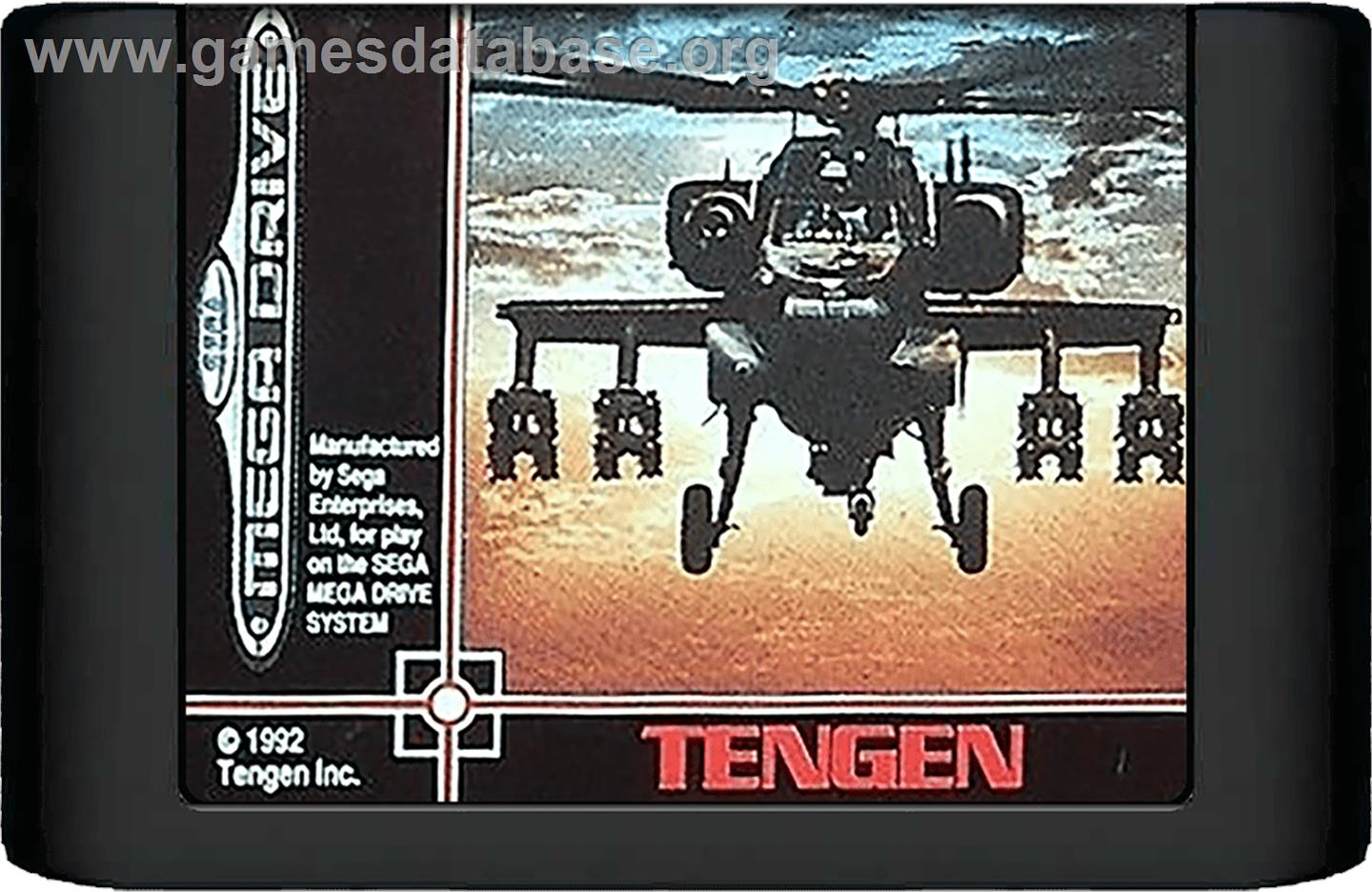Steel Talons - Sega Genesis - Artwork - Cartridge