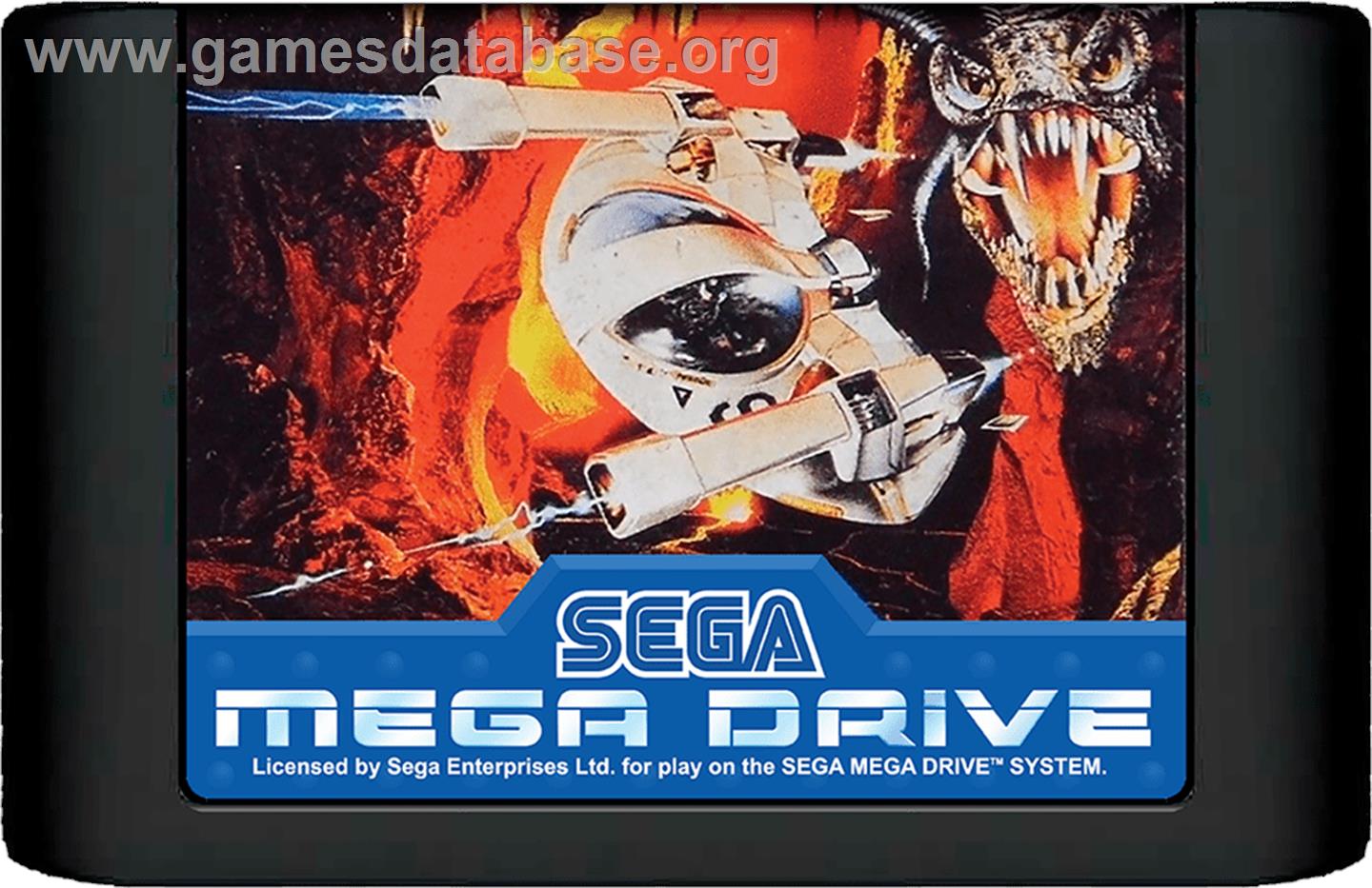 Sub-Terrania - Sega Genesis - Artwork - Cartridge