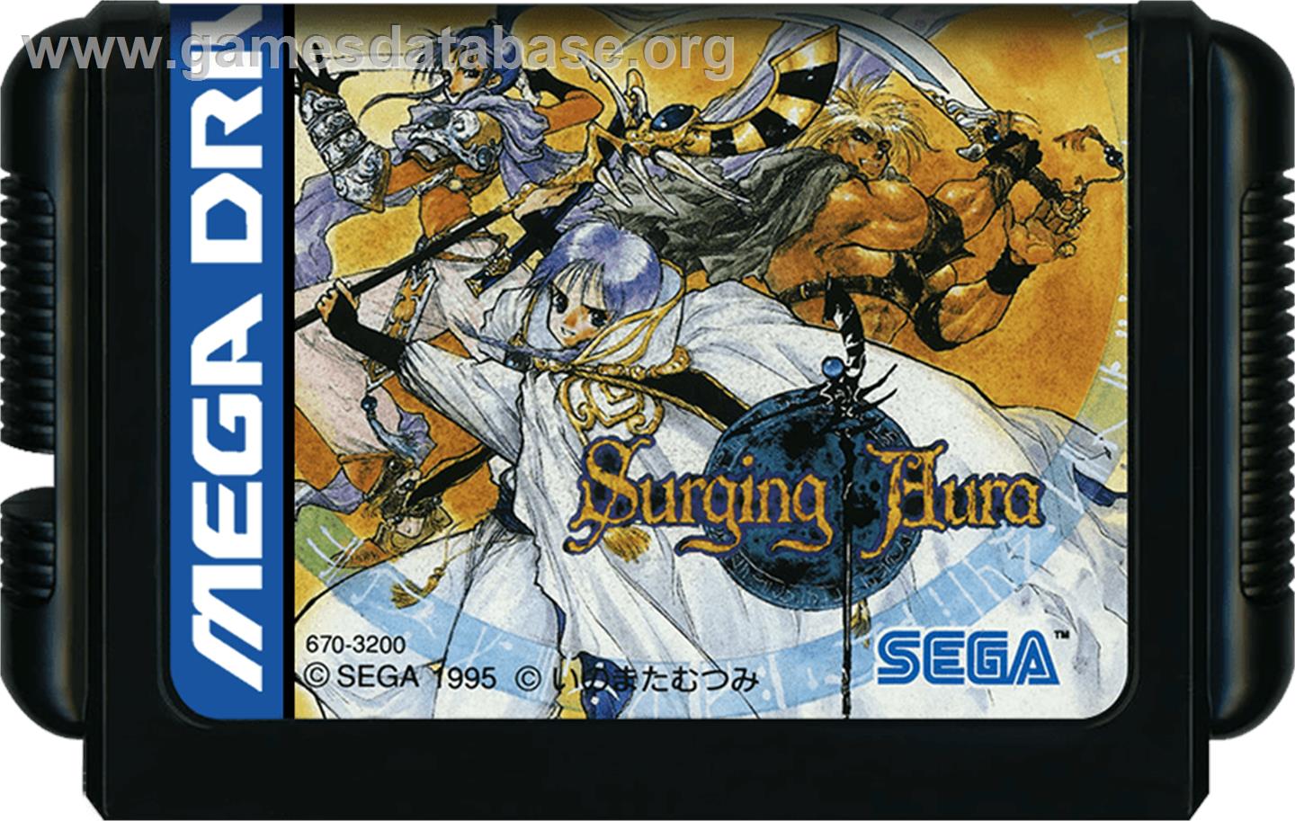 Surging Aura - Sega Genesis - Artwork - Cartridge