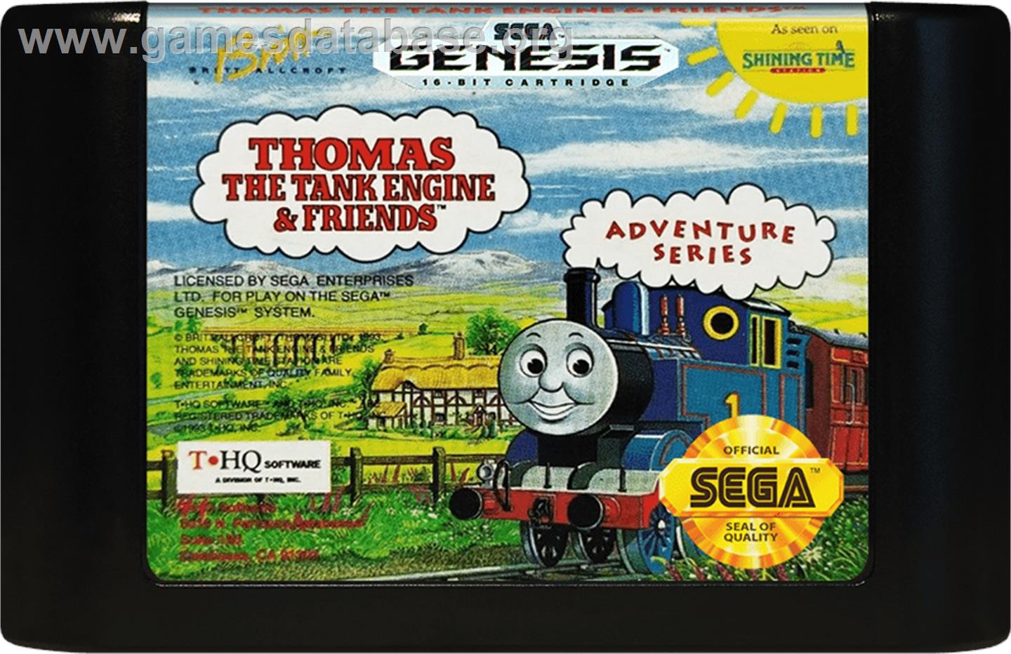 Thomas the Tank Engine & Friends - Sega Genesis - Artwork - Cartridge