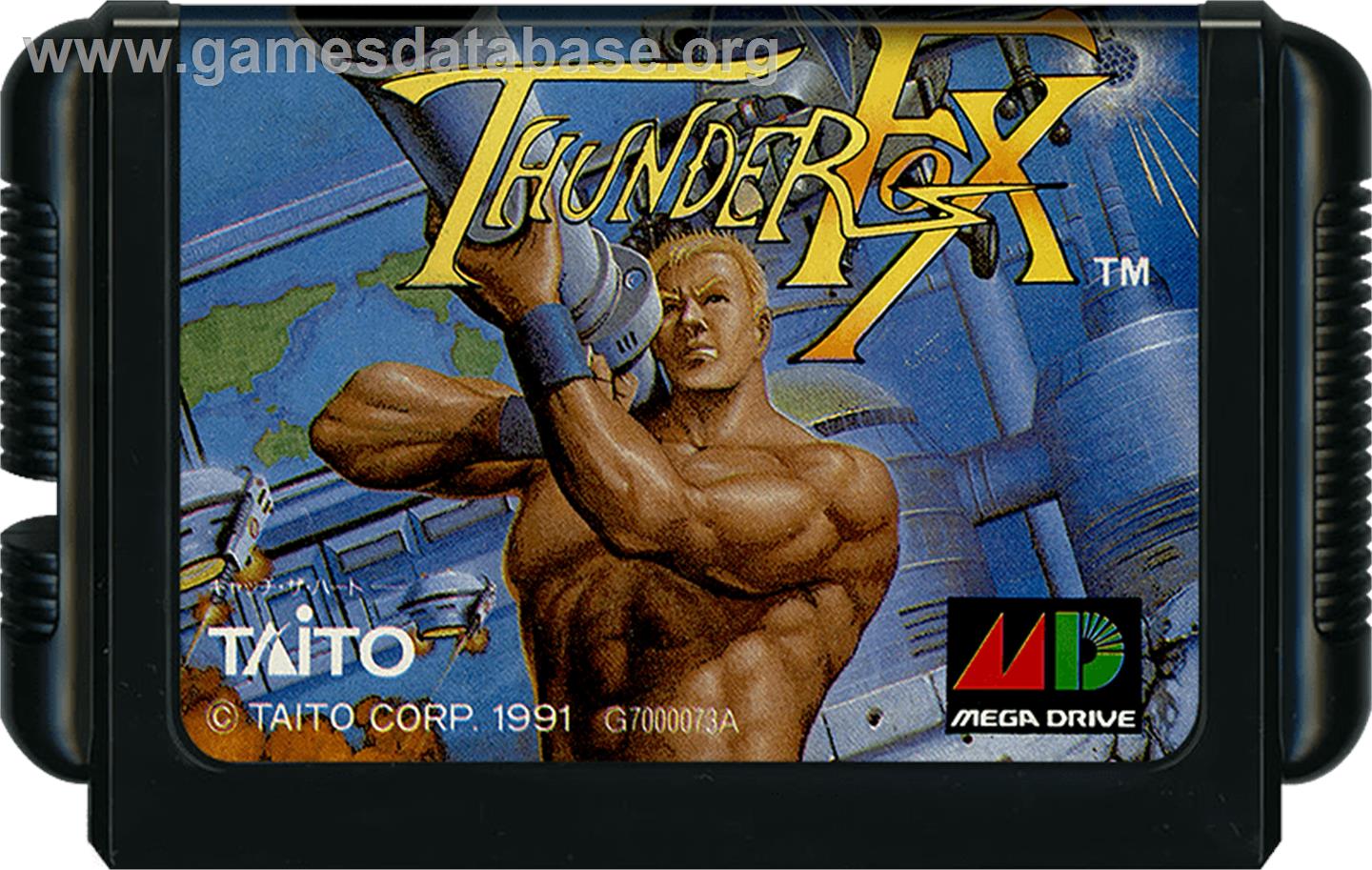 Thunder Fox - Sega Genesis - Artwork - Cartridge