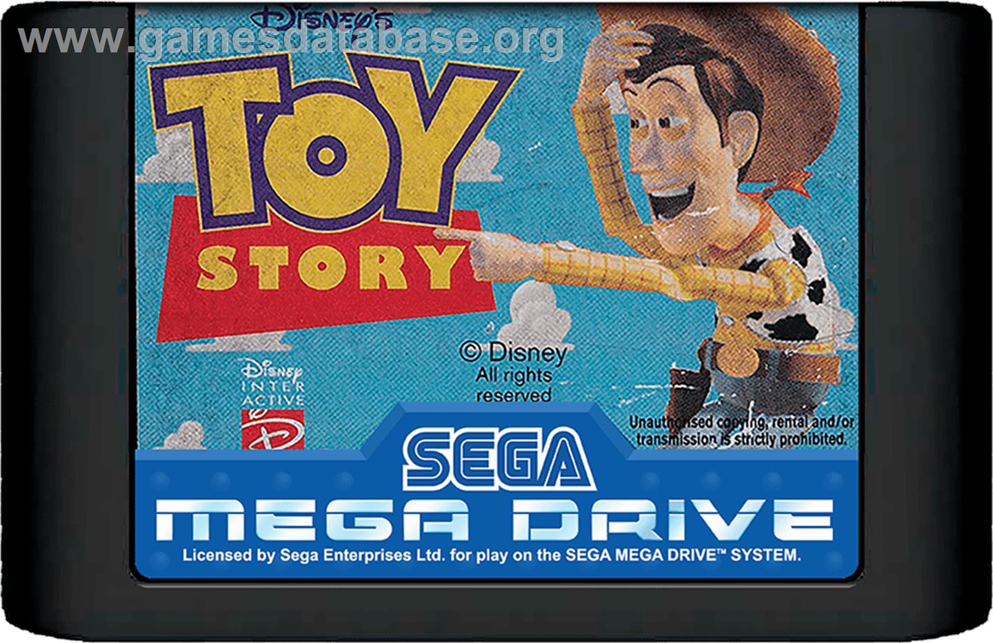 Toy Story - Sega Genesis - Artwork - Cartridge