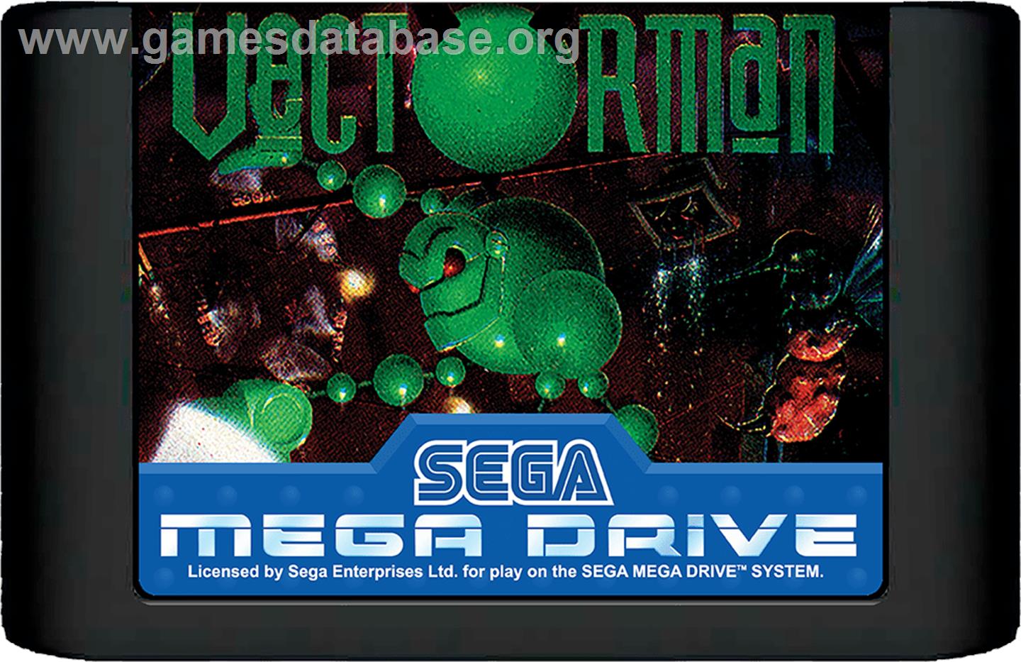 Vectorman - Sega Genesis - Artwork - Cartridge