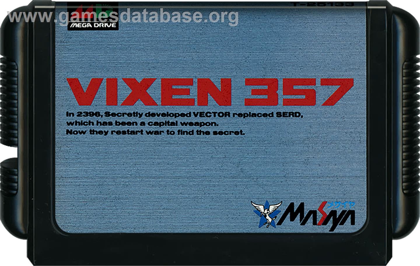 Vixen 357 - Sega Genesis - Artwork - Cartridge