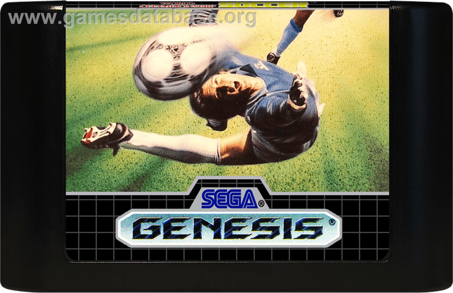 World Championship Soccer - Sega Genesis - Artwork - Cartridge
