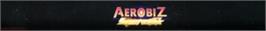 Top of cartridge artwork for Aerobiz Supersonic on the Sega Genesis.