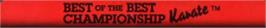 Top of cartridge artwork for Best of the Best Championship Karate on the Sega Genesis.