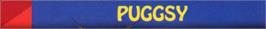 Top of cartridge artwork for Puggsy on the Sega Genesis.