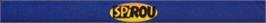 Top of cartridge artwork for Spirou on the Sega Genesis.