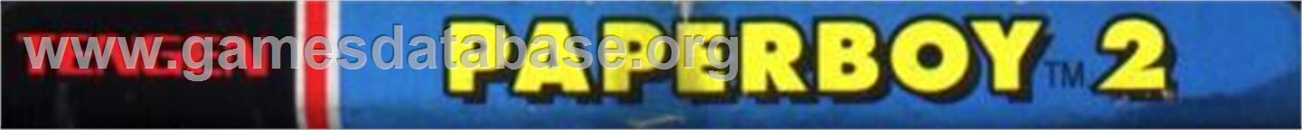 Paperboy 2 - Sega Genesis - Artwork - Cartridge Top