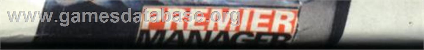 Premier Manager - Sega Genesis - Artwork - Cartridge Top